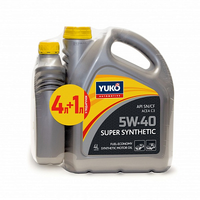 Моторне мастило YUKO SUPER SYNTHETIC 5W-40 5 л
