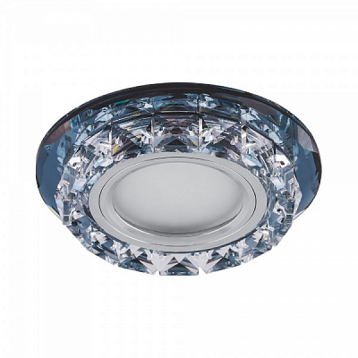 Светильник точечный LightMaster под лампу со светодиодной подсветкой CD878 MR16 прозрачный