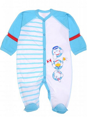 Комбинезон детский Татошка р.68 бирюзовый 15106 