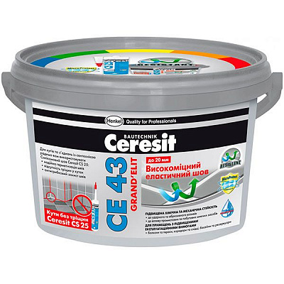 Фуга Ceresit СЕ 43 № 07 2 кг сірий