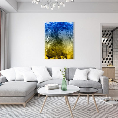 Постер Пламя Украины 75x100 см Brushme 