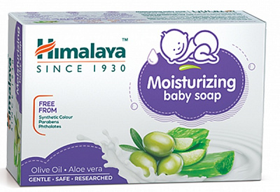 Детское мыло Himalaya Herbals с алоэ вера и маслом масла 125 г 8901138834555