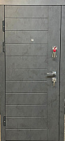 Дверь входная Мавіс Н-22 бетон антрацит / белый 2050х880 мм левая
