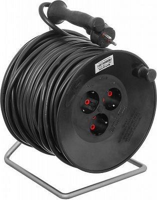 Удлинитель ОТК с заземлением 3 гн. черный 40 м Г-40-3х2,5 