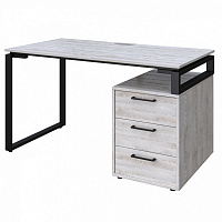 Стіл письмовий MebliKom Loft Details L120b 750х1200х700 мм чорний/сосна водевіль
