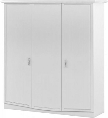 Шафа для одягу Aqua Rodos San Remo SRWARD3D-БГ 3-дверна білий глянець