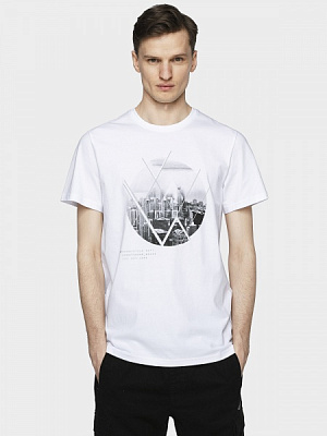 Футболка 4F H4L21-TSM023-10S р.2XL білий