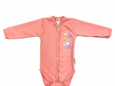 Боди для девочки Bambinelli с аликацией р.62 оранжевый Б302-4 