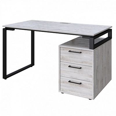 Стол письменный MebliKom Loft Details L120b 750х1200х700 мм черный/сосна водевиль