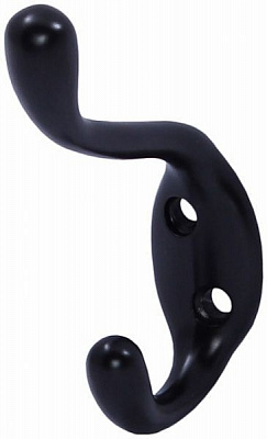 Крючок мебельный  Larvij LK0403BL черный