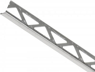 Кутник для плитки внутрішній нержавіюча сталь 12 мм 2,5м срібло