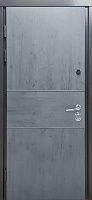 Дверь входная Булат House-3 антрацит / бетон антрацит 2050x950 мм правая
