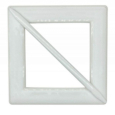 Декор Квадрат 150х150 мм белый V0001-0 MISLT