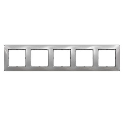 Рамка пятиместная Schneider Electric Sedna Design универсальная алюминий SDD313805