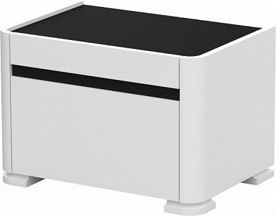 Тумба приліжкова Aqua Rodos Avangard 1ш антрацит / білий