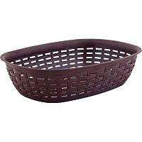 Корзина пластиковая Алеана Ротанг темно-коричневый 305xтемно-коричневий мм
