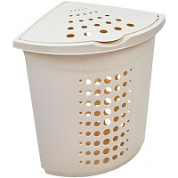 Корзина для белья Алеана 548х408х403 белая роза 