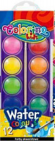 Краски акварельные 41508PTR 12 кольорів Colorino