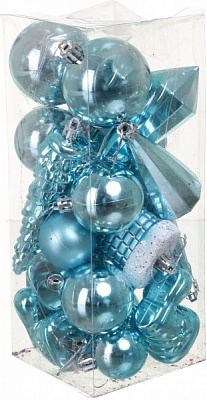 Набір ялинкових іграшок 5-10 см в асортименті (T21-16) 21 шт./уп.