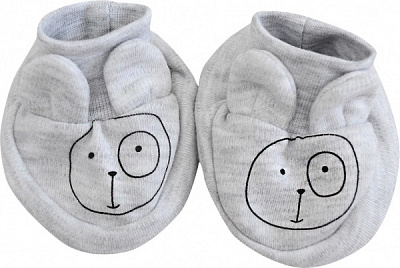 Пинетки для мальчиков Minikin 22170356 56 см серый 