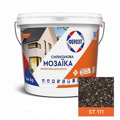 Декоративная штукатурка мозаичная Ферозит Мозаика ST 111 1,6 мм 14 кг
