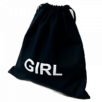 Органайзер текстильный Organize M-girl Girl хлопковый для вещей черный 350x300 мм