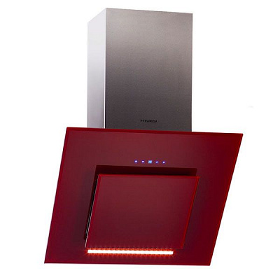 Вытяжка Pyramida HES 30 D red/AJ R 60 см