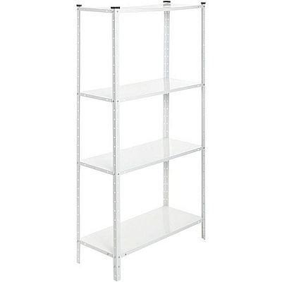 Стеллаж металлический окрашенный Меткас PEK с полками из стали 1500x750x300 мм белый (PEK) 