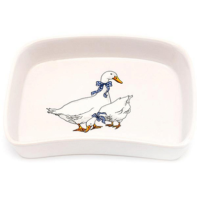 Салатник Vetro Plus Гуси 14x16 см