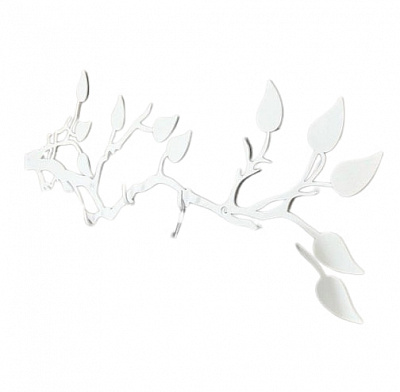 Вешалка декоративная Ветвь с листьями 50х17 см