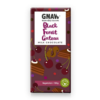 Молочный шоколад GNAW со вкусом вишни и кусочками брауни 100 г