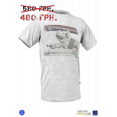 Футболка P1G Приватний Сектор [1232] Iron Grey L