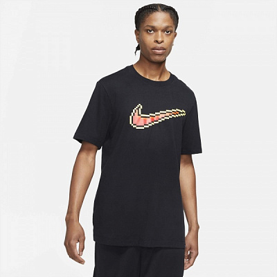 Футболка Nike M NK SWOOSH SS TEE DJ1554-010 р.L черный