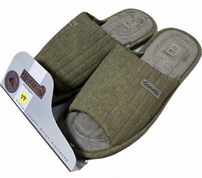 Тапки домашние Gemelli Рон р.44 хаки