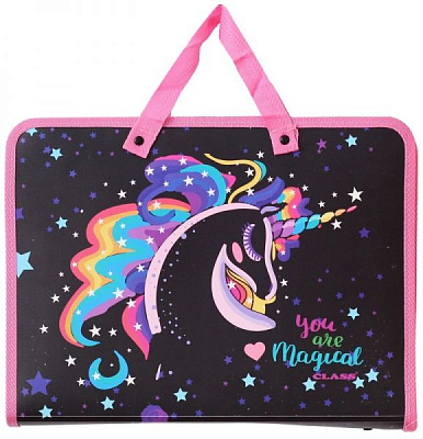 Папка-портфель з ручками Unicorn 600 мкм 5632C CLASS