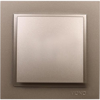 Вимикач одноклавішний Mono Despina без підсвітки 10 А 250В титан 102-222225-100