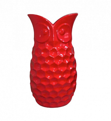 Ваза керамическая Nana ceramics Сова 38 см червоний глянець