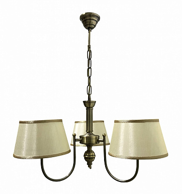 Люстра підвісна Геотон Октавія-243BR 3x40 Вт E14 антична бронза 49545