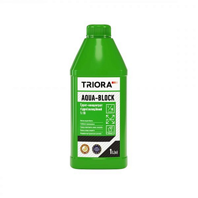 Ґрунтовка водовідштовхувальна Triora Aqua-Block 1 л