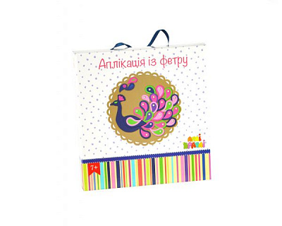 Набір для творчості аплікація із фетру Павич Аплі-Краплі