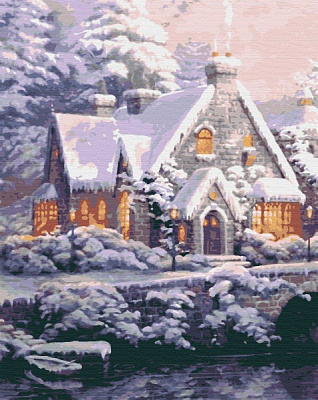 Набор живопись по номерам Морозный день 40х50 см Riviera Blanca 