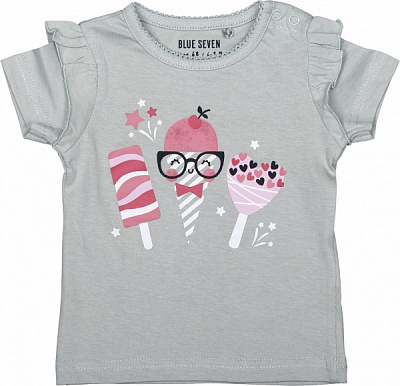 Футболка для дівчаток Blue Seven р.74 сірий 901122 X * 98