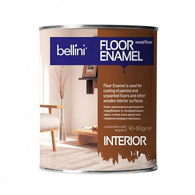 Эмаль алкидная Bellini ПФ-266 золотисто-желтый глянец 0,9кг