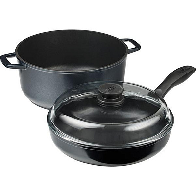 Набор посуды с антипригарным покрытием 3 предмета Индиго І26РС Biol