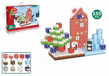 Конструктор магнітний My World Блоки 2.0 см Різдво 155 елемента CJ-4832566