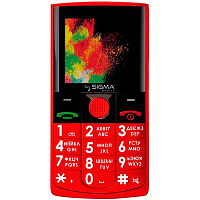 Телефон мобільний Sigma Comfort 50 Solo Red
