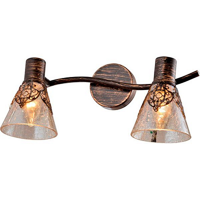 Спот Crystal Life 2x40 Вт E14 коричневий 16781-2