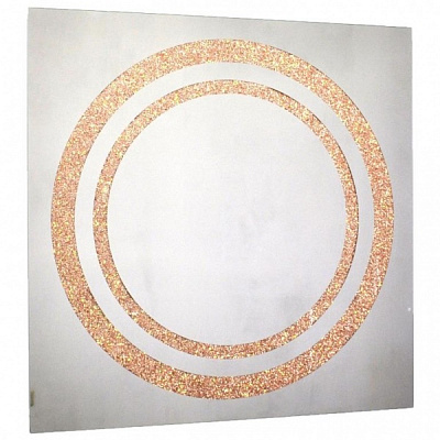 Дзеркало SEAPS №3504 Zerrofixx Glitter circle мідь 90x90 см 5 series