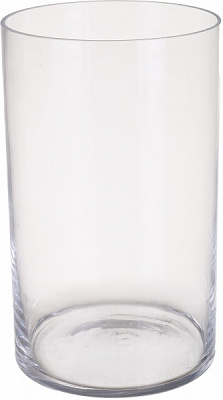 Ваза Теамо цилиндр 25 см прозрачная 