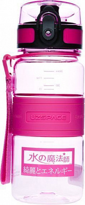 Бутылка 350 мл Uzspace розовый 5022 рожев.